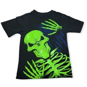 Halloween Skeleton shirt XS 4/5